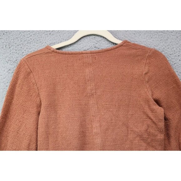 Madewell V-Neck 3/4 Puff Sleeves Cropped Top-Small-Prairie-Logenlook-Minimalist - Picture 7 of 7